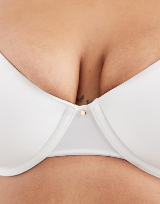 ASOS DESIGN Curve - Reggiseno T-shirt sagomato bianco, 3 di 4