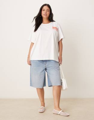 Asos Curve Asos Design Curve Regular Fit T-shirt With Tequila Cocktail Graphic
