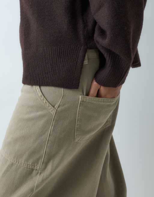 ASOS DESIGN Curve relaxed sweater with side split detail in chocolate, 5 of 5