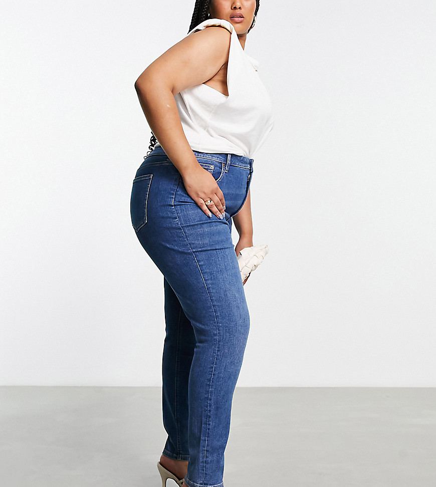 Asos Curve Asos Design Curve Ultimate Skinny Jeans In Authentic Mid Blue