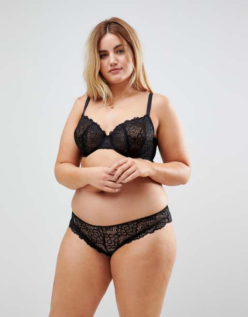 ASOS DESIGN Curve Rita lace mix & match underwire bra