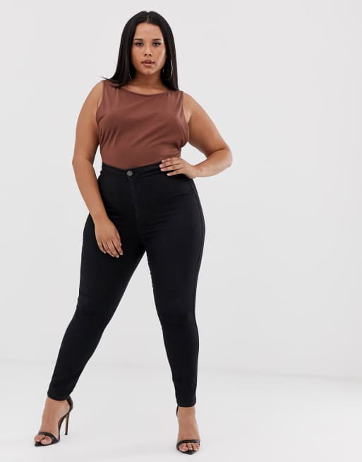 Asos rivington hotsell jeans review