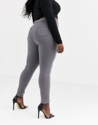grey high waisted jeggings