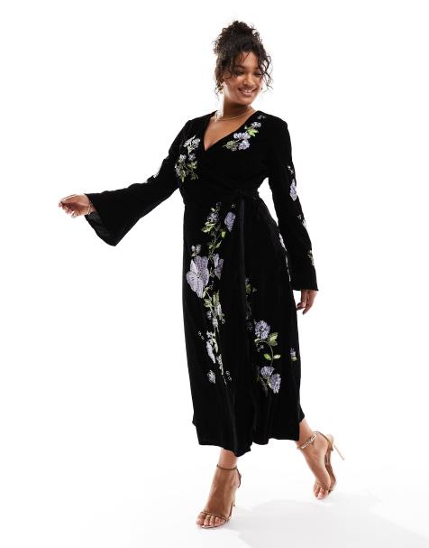 Robe cocktail mi discount longue grande taille