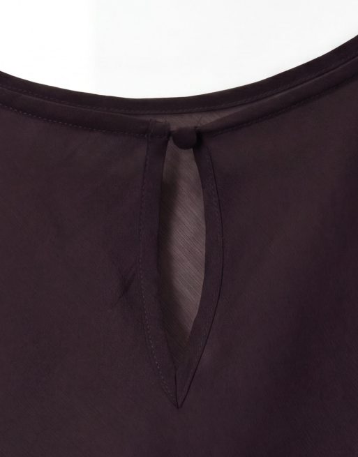 ASOS DESIGN Curve - Robe longue drapée asymétrique à manche chauve-souris - Chocolat foncé, 7 de 8