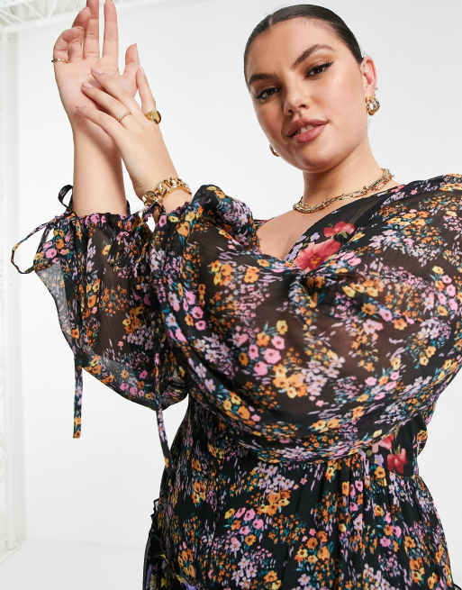 Asos robe outlet longue fluide