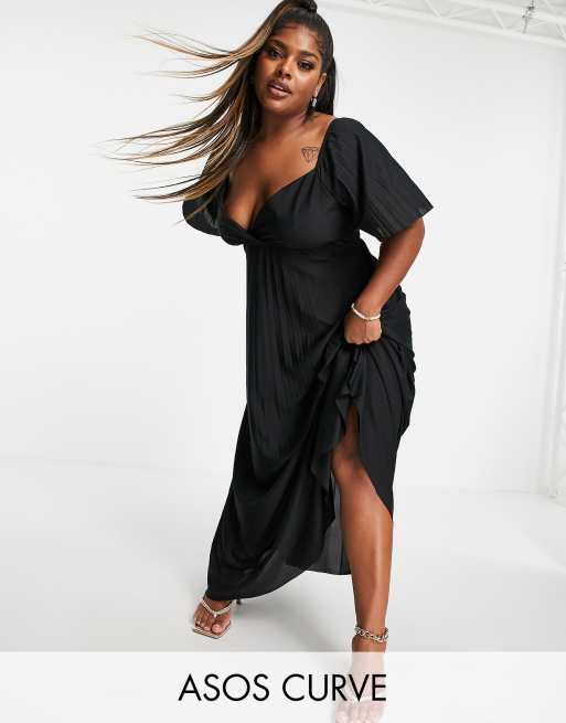 Asos robe 2025 longue noire