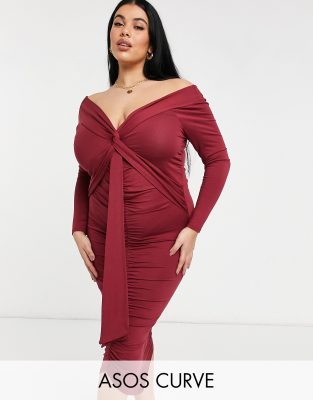 robe col bardot grande taille