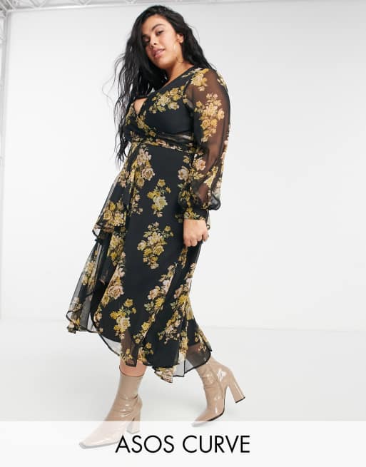 Asos robe fleurie sale