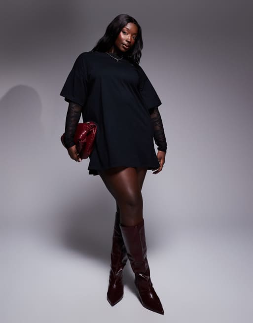 Asos Design Tee Shirt Dentelle Manche Courte ASOS DESIGN T-shirt