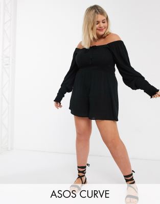 asos curve romper