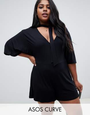 asos curve romper