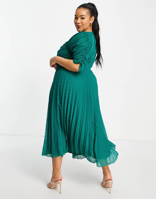 Asos curve discount green dress