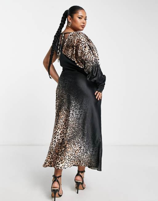 Asos curve animal print dress best sale