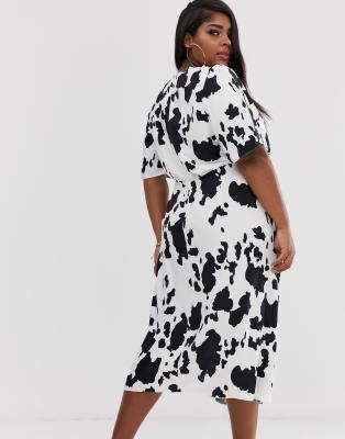 cow print dress asos
