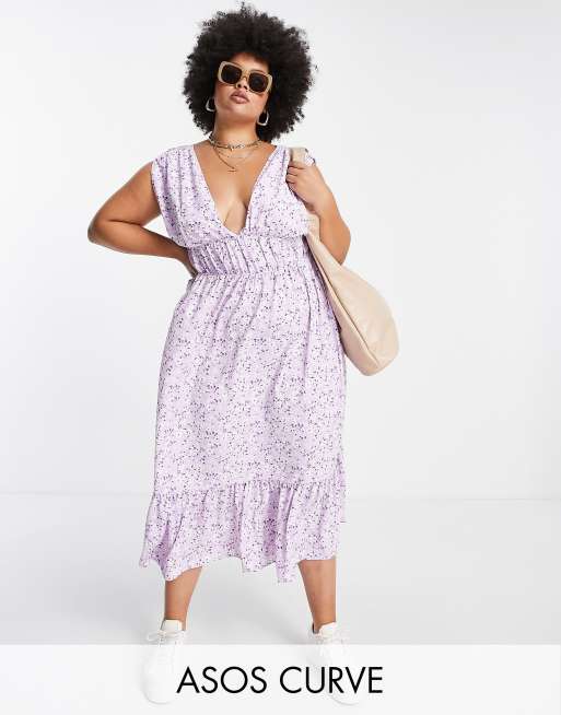 Asos curve hot sale floral dress