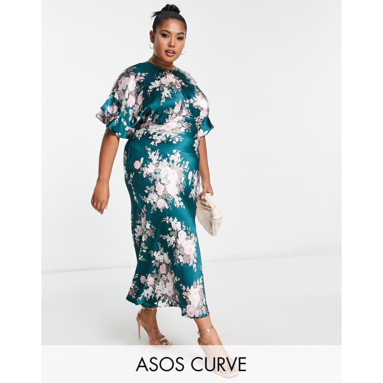 Asos curve floral dress outlet