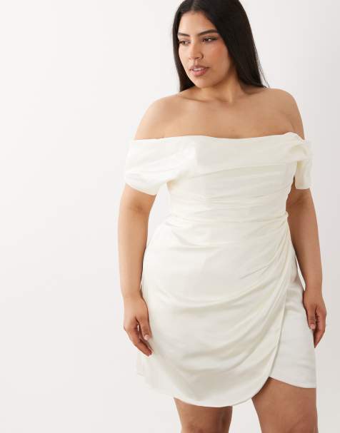 White Plus Size Midi Dresses | Plus Size White Sundresses | ASOS