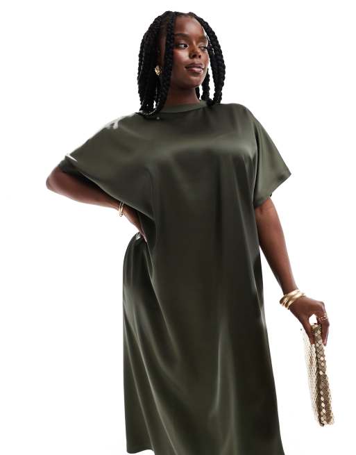 Oversized midi t shirt dress clearance