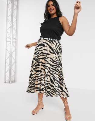 asos midi pleated skirt