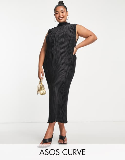 Asos curve outlet black dresses