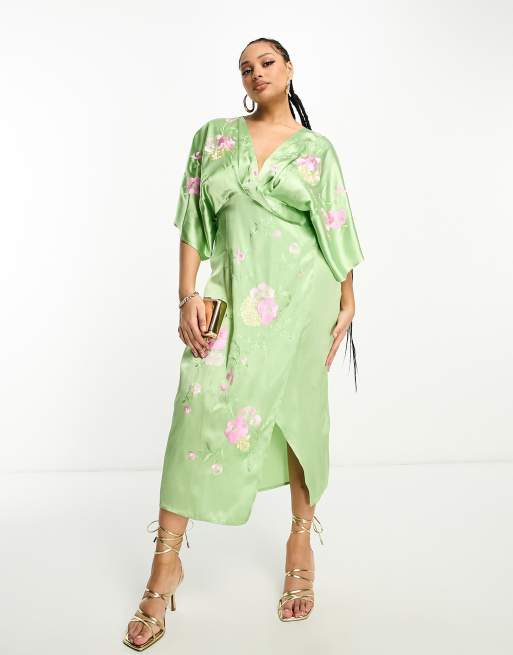 Asos kimono 2024 sleeve dress