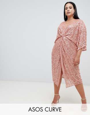 knot kimono dress