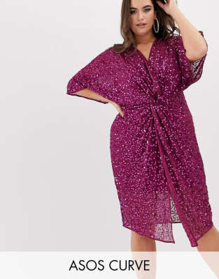 asos kimono sequin dress