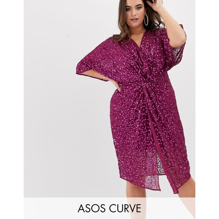 Asos curve cheap sequin kimono