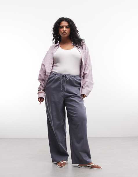 ASOS DESIGN Curve – Schlupfhose in Blau - view 1