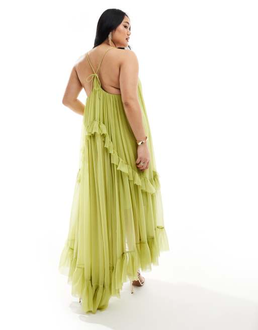 asos trapeze maxi dress ASOS - Petite Trapeze Scoop Neck Maxi Dress - Women - Polyester - 10 US
