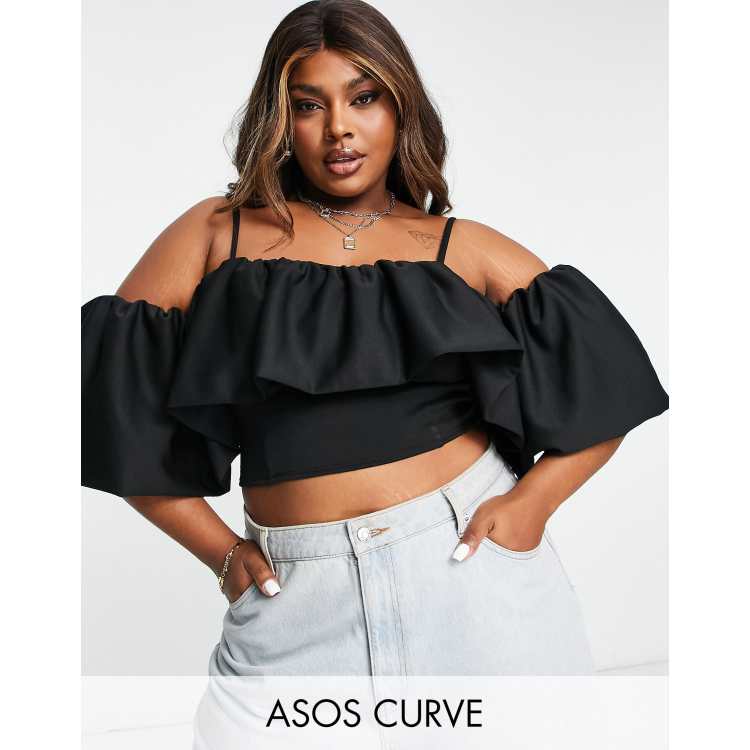 Plus size off sales shoulder top