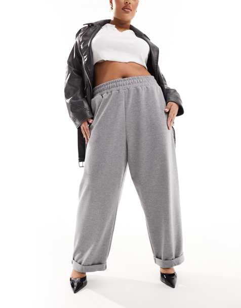 Women's Plus Size Modal Tapered Joggers - All in Motion Charcoal