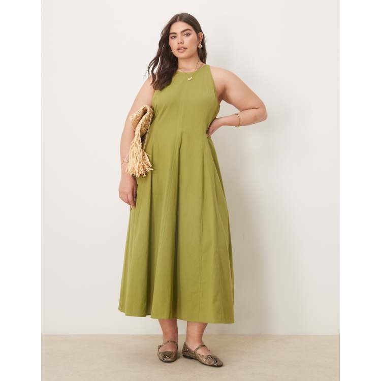 victoria off shoulder maxi dress Baltic Born Womens Victoria Off Shoulder Maxi Dress | Dark Sage