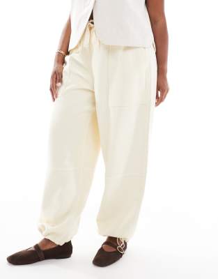 ASOS DESIGN CURVE SEAMED PULL ON PANTS 