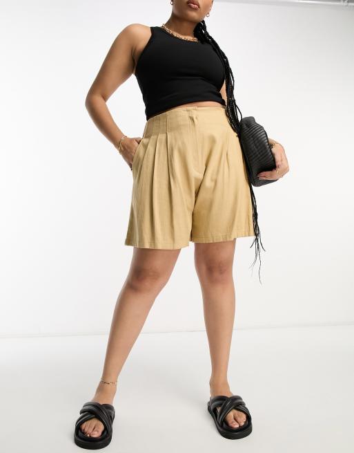 Paper bag best sale shorts plus size