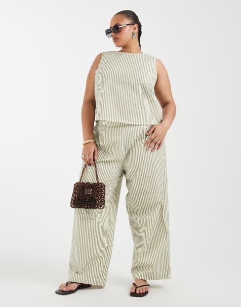 ASOS DESIGN Curve seersucker set - view 1