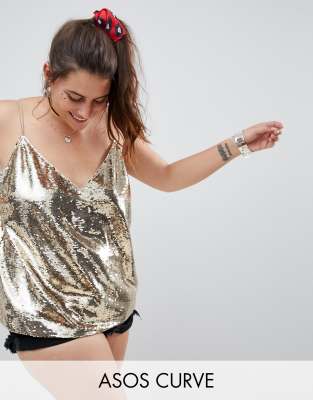 asos sequin cami