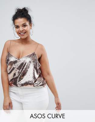 asos sequin cami