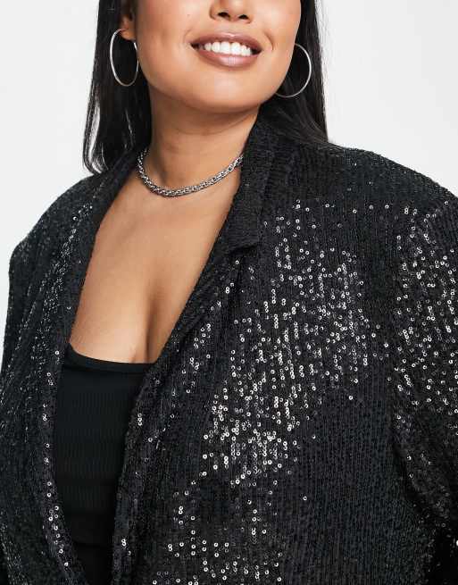 Asos hot sale sequin blazer