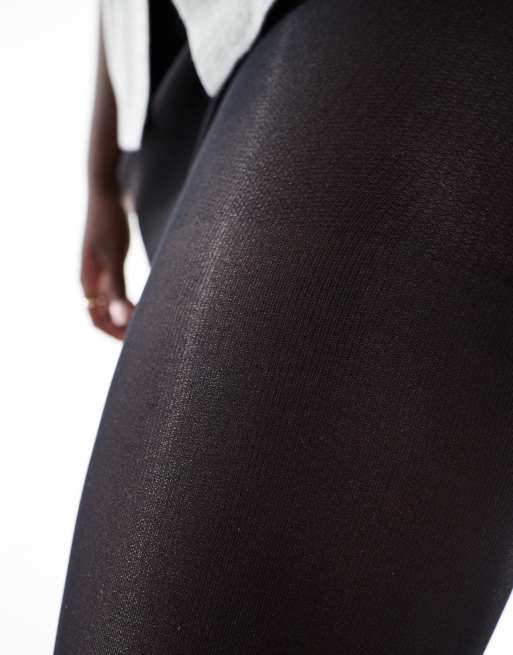 ASOS DESIGN Curve - Set met 2 panty's van 60 denier met superstretch in zwart, 4 van 4