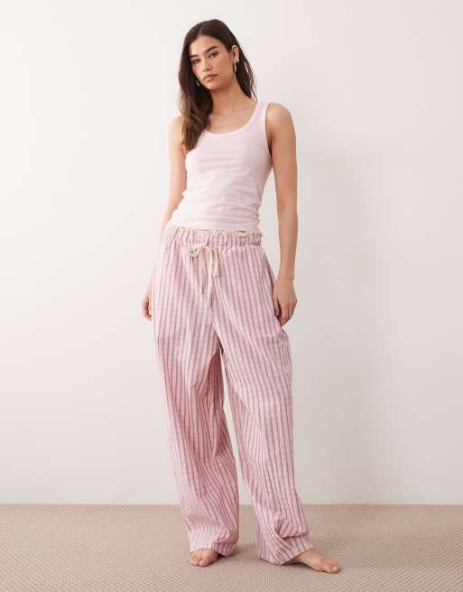 ASOS DESIGN Curve - Set van 2 pyjamahemden in nertsroze en roze, 2 van 4