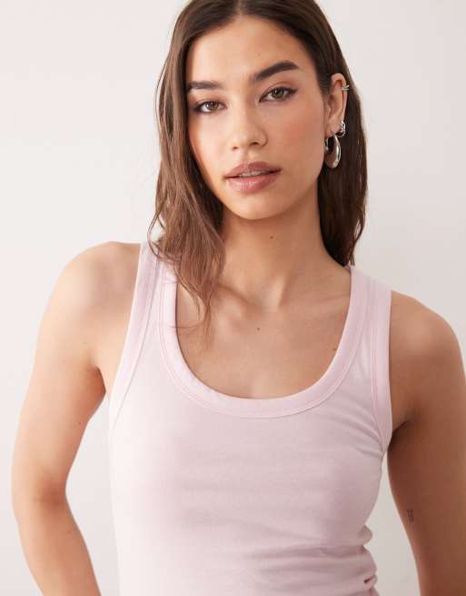 ASOS DESIGN Curve - Set van 2 pyjamahemden in nertsroze en roze, 3 van 4