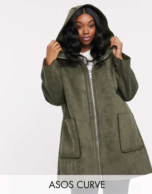 Asos on sale khaki parka