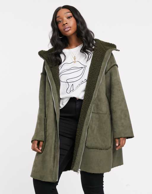 Asos khaki store parka