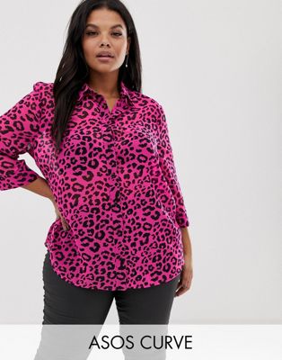 curve leopard print top