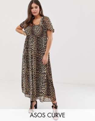 leopard print dress curve