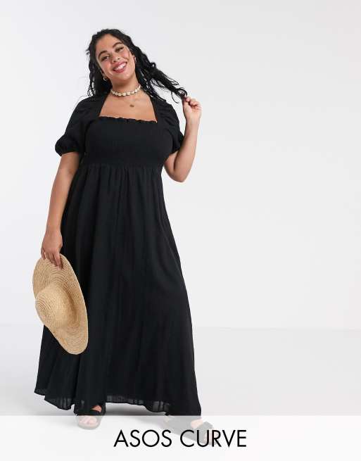 Asos plus hotsell size black dresses