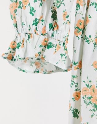 floral maxi dress cotton
