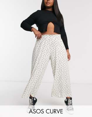 asos polka dot trousers